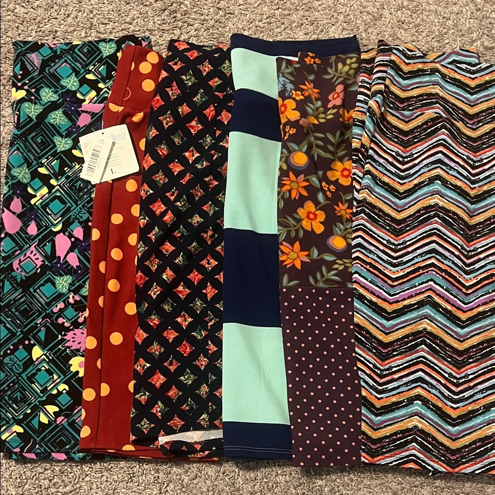 LuLaRoe Cassie Pencil Skirt set of 6